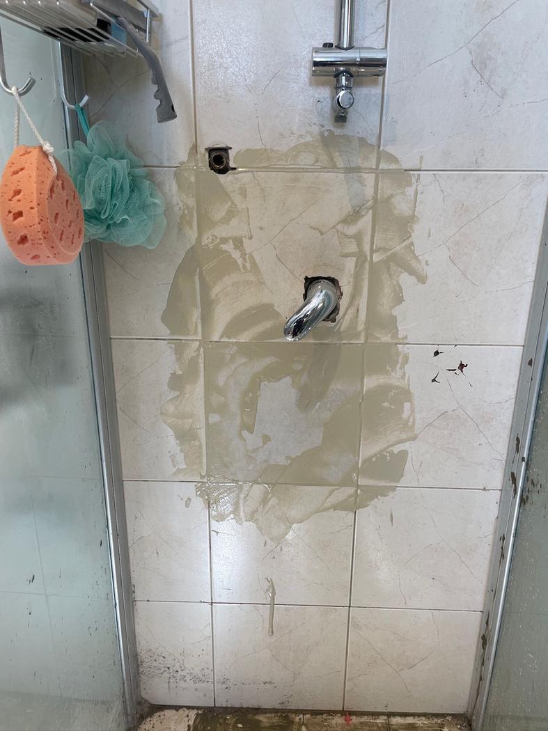 מריחת רובה וסגירת קיר